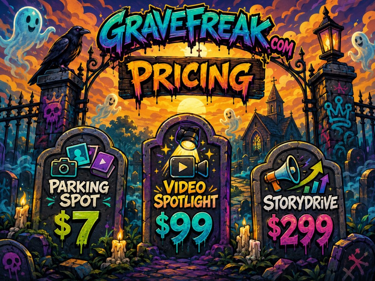 Grave Freak Parking Spot pricing artwork